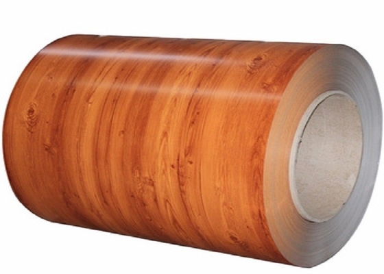La Chine Bobine en aluminium enduite par couleur en bois 1050 de grain 1100 3003 prérevêtement en continu du PE PVDF fournisseur