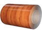 Bobine en aluminium enduite par couleur en bois 1050 de grain 1100 3003 prérevêtement en continu du PE PVDF fournisseur